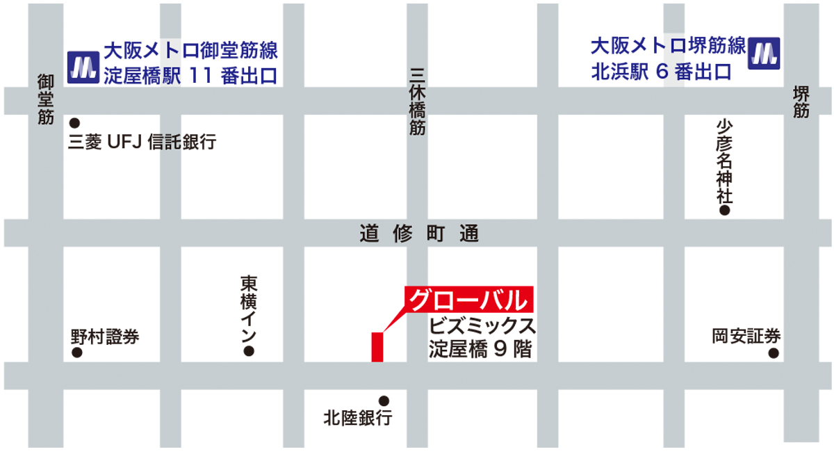 大阪支店 地図